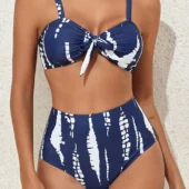 Bikini Tie Dye et sa jupe longue Blue (sans jupe face) Bikini Tie Dye et sa jupe longue Blue (sans jupe face)