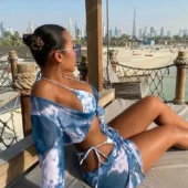 Bikini cache cœur et paréo Farah (arrière)