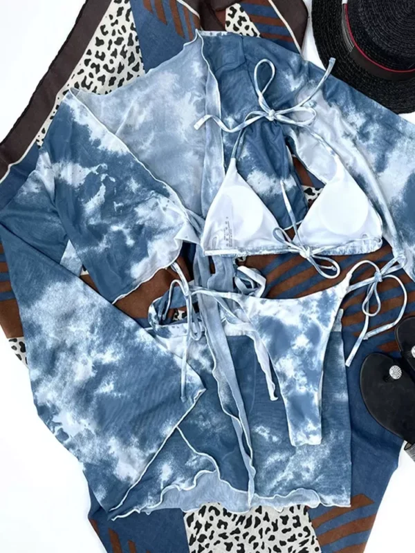 Bikini cache cœur et paréo Farah (zoom)