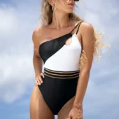 Maillot de Bain Noir et Blanc Mélusine (2)