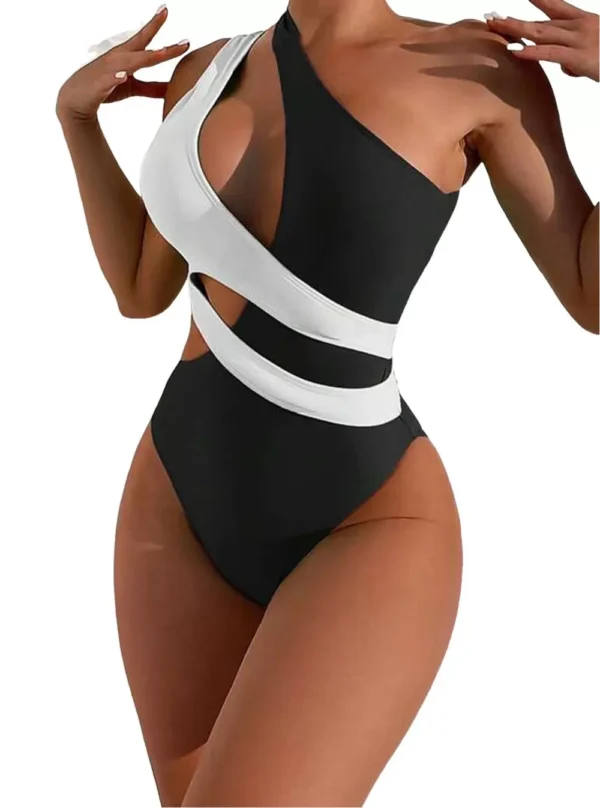 Monokini Bi-color Sierra (face noir)