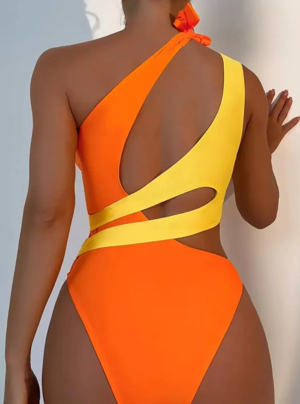 Monokini Bi-color Sierra (orange dos)