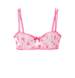 Soutien gorge rose à motif, non rembourré rose