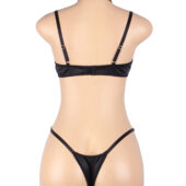 Ensemble sexy en velours noir Intense