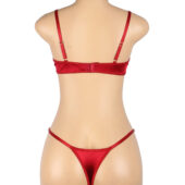 Lingerie en velours rouge Ruby (3) Lingerie en velours rouge Ruby