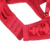 Lingerie en velours rouge Ruby (fermeture) Lingerie en velours rouge Ruby (fermeture)