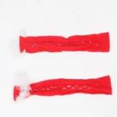 Robe résille filet Noël rouge (accessoire gants) Robe résille filet Noël rouge (accessoire gants)
