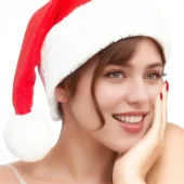 Bonnet Mère Noël rouge et blanc Bonnet Mère Noël rouge et blanc