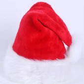 Bonnet Mère Noël rouge et blanc (non porté) Bonnet Mère Noël rouge et blanc (non porté)