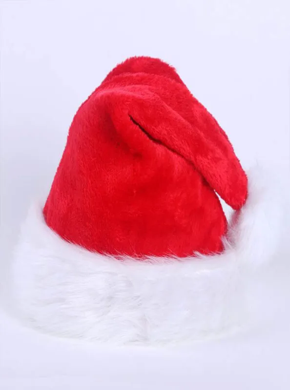 Bonnet Mère Noël rouge et blanc (non porté)