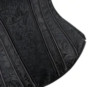 Corset bustier noir à bretelles (6) Corset bustier noir à bretelles (6)