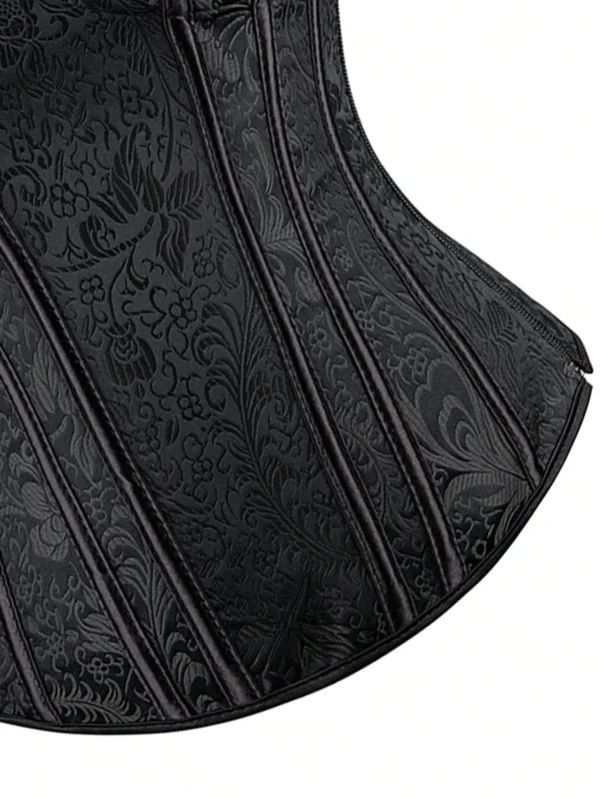 Corset bustier noir à bretelles (6) Corset bustier noir à bretelles (6)