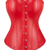 Corset simili cuir rouge Crimson (7) Corset simili cuir rouge Crimson (7)