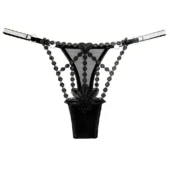 string brodé chic Amalia (noir)
