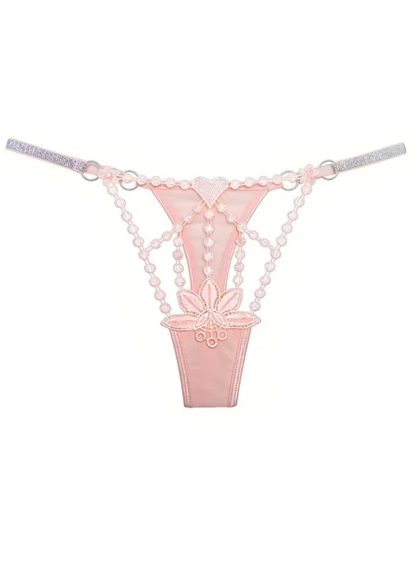 string brodé chic Amalia (rose)