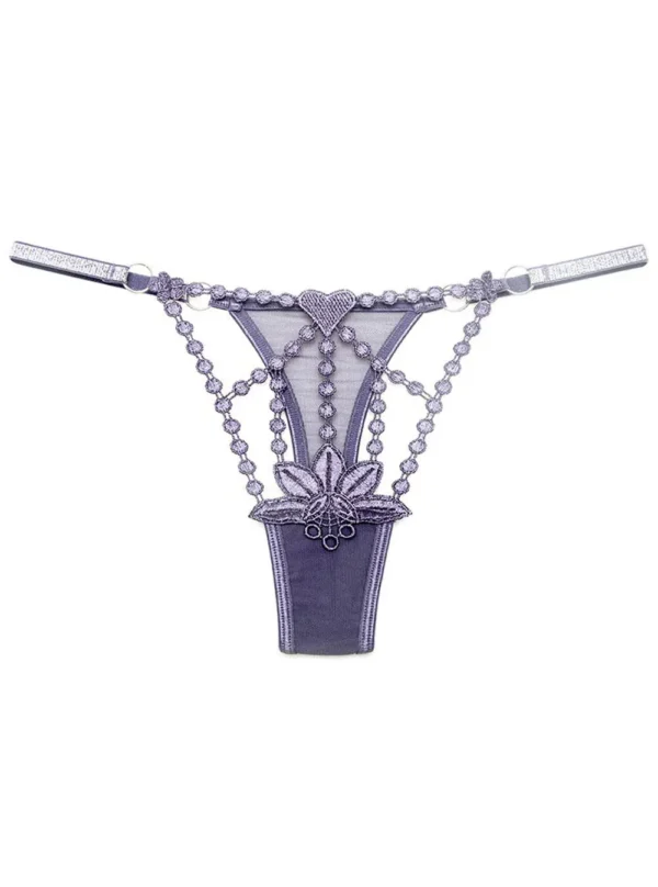 string brodé chic Amalia (violet)