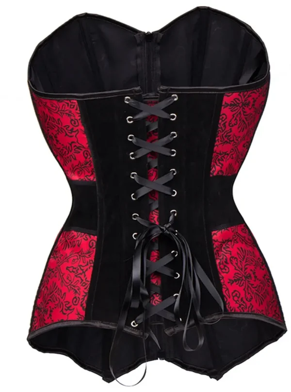 Bustier corset jarretelles amovibles Coquelicot (arrière) Bustier corset jarretelles amovibles Coquelicot (arrière)