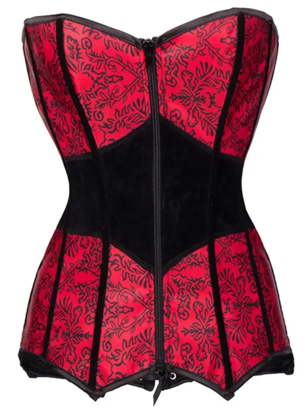 Bustier corset jarretelles amovibles Coquelicot (avant non porté) Bustier corset jarretelles amovibles Coquelicot (avant non porté)