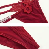 String sexy double lanières papillon et strass (14)
