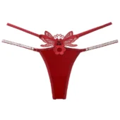 String sexy double lanières papillon et strass (5)