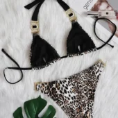 Bikini léopard à boucles dorées Wild Summer (4) Bikini léopard à boucles dorées Wild Summer (4)