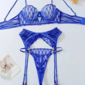 Lingerie bleue avec porte-jarretelles Blue Eclipse (4) Lingerie bleue avec porte-jarretelles Blue Eclipse (4)