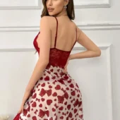 Nuisette cœur Élégance Romance - dos nuisette cœur vue arrière