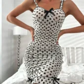 Nuisette pois transparente – Dottie Chic - face nuisette pois transparente détail avant