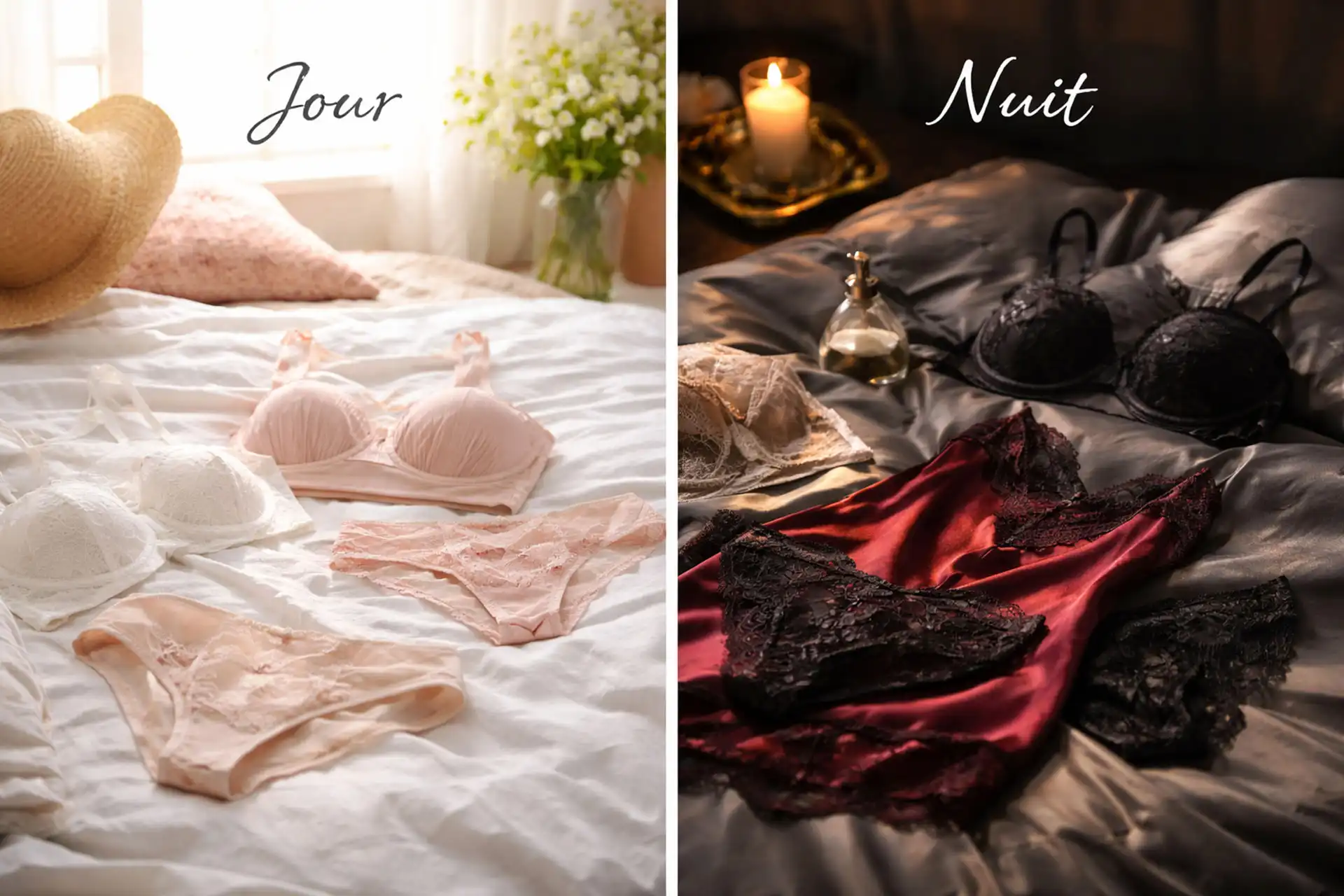 lingerie de jour VS lingerie de nuit