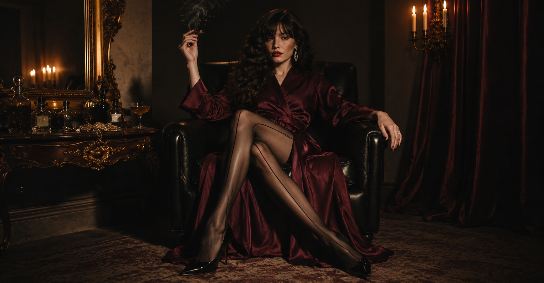 Bas Bas couture femme noirs – lingerie de caractère Shivaleecious