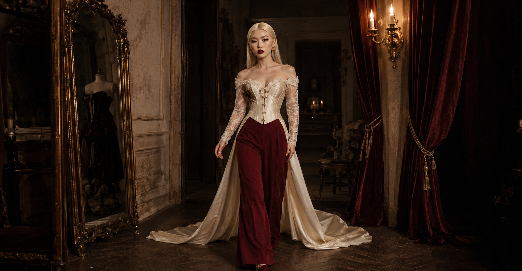 Corset femme bordeaux – corseterie structurée et élégante