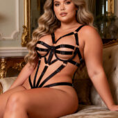 Body Harnais Cage Lanières Grande Taille (1) Body Harnais Cage Lanières