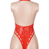Body de Noël en dentelle rouge Noëlla (4) Body de Noël en dentelle rouge Noëlla