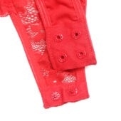 Body dentelle audacieuse jarretières rouge (6) Body dentelle audacieuse à jarretières