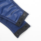 Body similicuir bleu marine strassé Body similicuir bleu marine strassé
