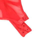 Body similicuir rouge lacé jarretières (2) Body similicuir rouge lacé jarretières