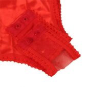 Bustier dentelle lacé à pois jarretières (5) Bustier dentelle lacé à pois et jarretières