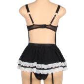 Costume de soubrette effet cuir Noémie (5) Costume de soubrette effet cuir Noémie