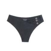 Culotte Brides Strass Asymétrique Noir (3) Culotte Brides Strass Asymétrique Noir