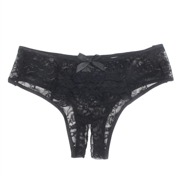 Culotte Ouverte Entrejambe Dentelle Noir (3) Culotte Ouverte Entrejambe Dentelle