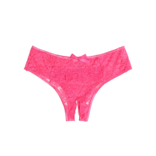 Culotte Ouverte Entrejambe Dentelle Rose Culotte Ouverte Entrejambe Dentelle