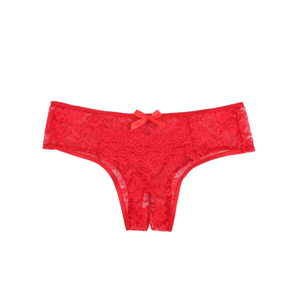 Culotte Ouverte Entrejambe Dentelle Rouge (1) Culotte Ouverte Entrejambe Dentelle