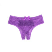 Culotte Ouverte Entrejambe Dentelle violet (2) Culotte Ouverte Entrejambe Dentelle