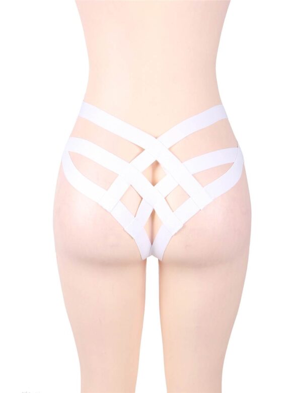 Culotte brides croisées blanche Liora (4) Culotte brides croisées blanche Liora