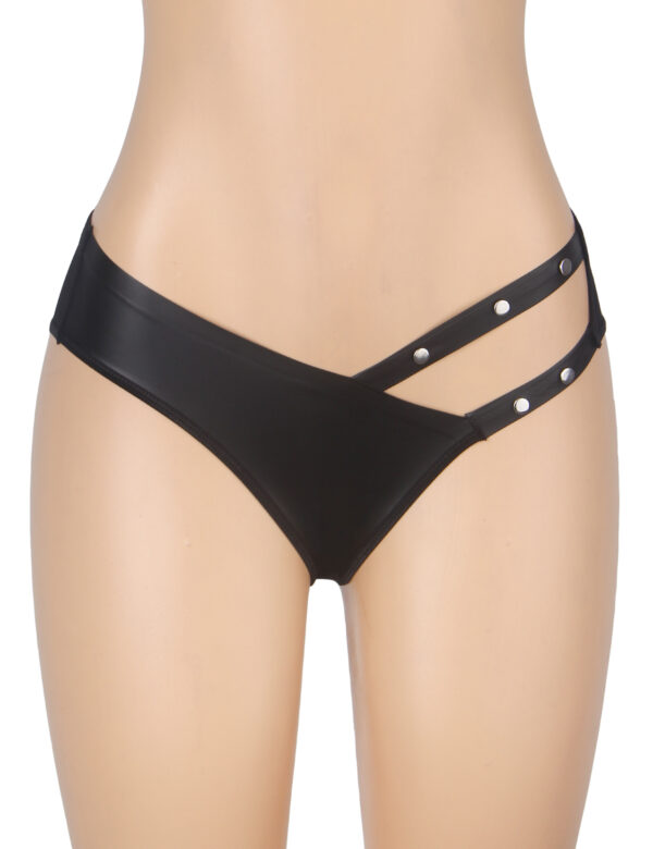Culotte cuir à lanières Xanta (3) Culotte cuir à lanières Xanta
