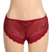 Culotte dentelle florale anneau cœur Isolde rouge (3) Culotte dentelle florale anneau cœur Isolde