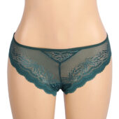 Culotte dentelle florale anneau cœur Isolde vert (3) Culotte dentelle florale anneau cœur Isolde