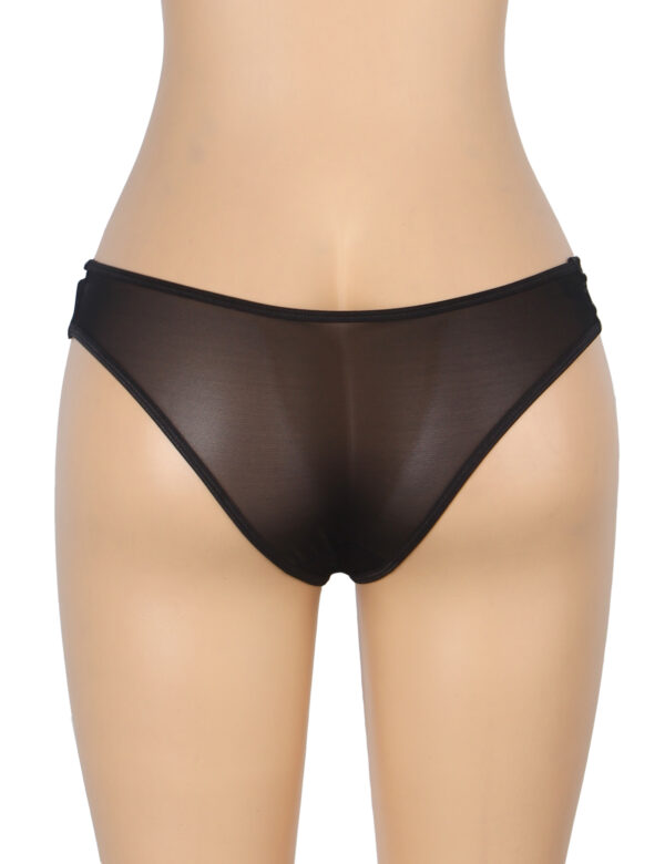 Culotte dentelle multi-brides Théa noir (2) Culotte dentelle multi-brides Théa