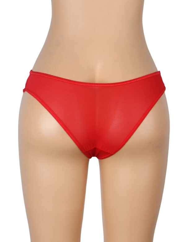 Culotte dentelle multi-brides Théa rouge (2) Culotte dentelle multi-brides Théa