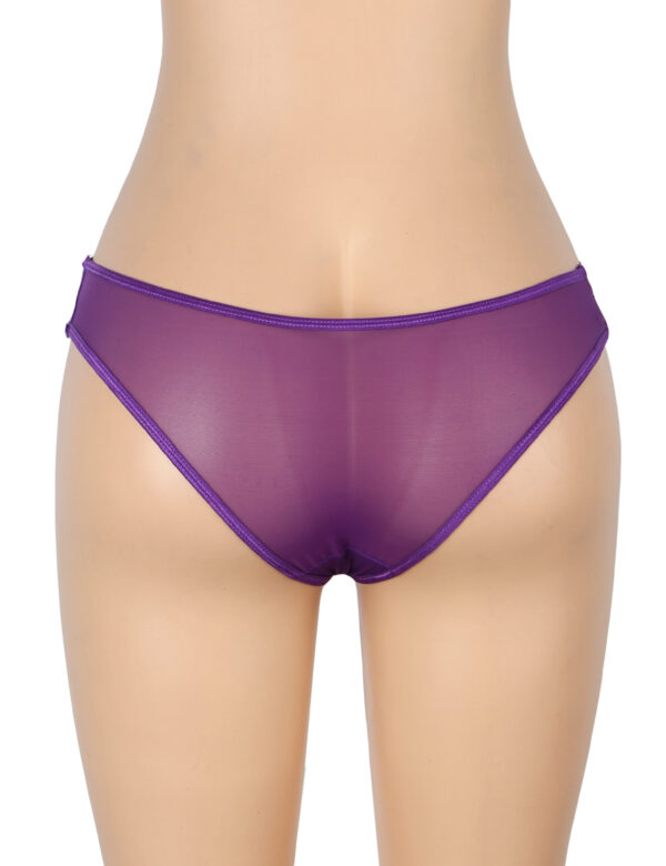 Culotte dentelle multi-brides Théa violet (4) Culotte dentelle multi-brides Théa